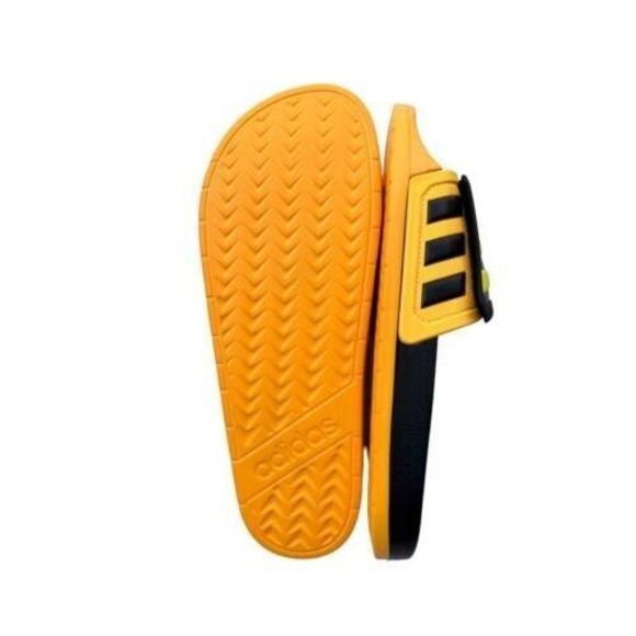 adidas Unisex Men's Sz 10 Women's Sz 11 Messi Black/Yellow Adilette TND Sandals - Picture 2 of 5